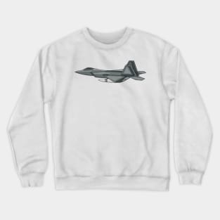 Fighter aircraft cartoon illustration Crewneck Sweatshirt